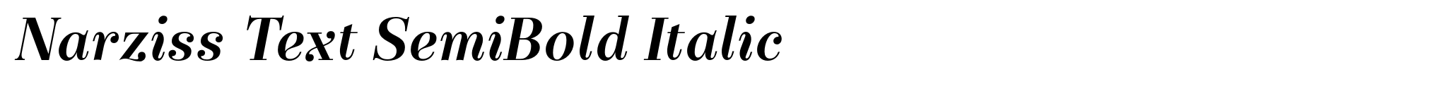 Narziss Text SemiBold Italic image